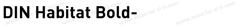 DIN Habitat Bold字体转换